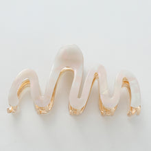 Load image into Gallery viewer, Willow Rosé Squiggle Metal Claw Clip | Large