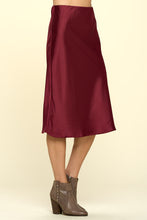 Load image into Gallery viewer, Satin Slip Midi Skirt | More Colors Available