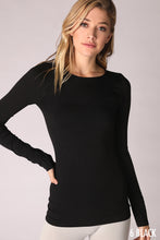 Load image into Gallery viewer, NIKIBIKI Fitted Long-Sleeve Crew Neck | 5 Colors Available