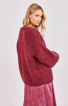 Load image into Gallery viewer, Florence Hand Knit Chunky Cardi | Burgundy