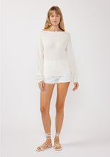 Load image into Gallery viewer, Anna Waffle Knit Pullover | Winter White