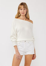 Load image into Gallery viewer, Anna Waffle Knit Pullover | Winter White