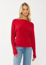 Load image into Gallery viewer, Anna Waffle Knit Pullover | Red