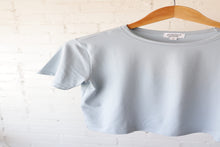 Load image into Gallery viewer, The Mom Crop Tee | Light Blue