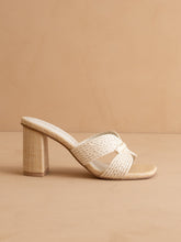 Load image into Gallery viewer, The Santiago | Off White Raffia Heel