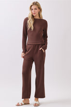 Load image into Gallery viewer, Hearthside Boat Neck Top | Chocolate