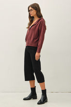 Load image into Gallery viewer, Ultra Comfy Ribbed Knit Hoodie Jacket | Choco