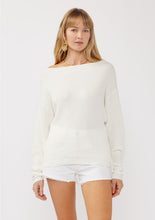 Load image into Gallery viewer, Anna Waffle Knit Pullover | Winter White