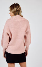 Load image into Gallery viewer, Dolly Open Collar Sweater | Rose Pink
