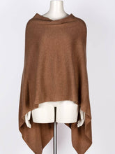 Load image into Gallery viewer, Dolma Cashmere Poncho | Latte