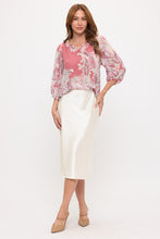 Load image into Gallery viewer, Satin Slip Midi Skirt | Light Butter