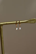 Load image into Gallery viewer, Mini Oval Opalite Huggies