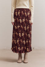 Load image into Gallery viewer, Port Floral Pleated Midi Skirt