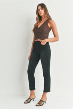 Load image into Gallery viewer, Just Black Denim Slim Straight w/ Distress | Washed Black