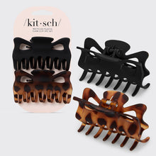 Load image into Gallery viewer, KITSCH Recycled Plastic Large Claw Clip 2pc Set