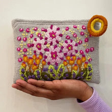 Load image into Gallery viewer, Jenny Krauss | Freshwater Embroidered Wool Pouch