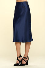 Load image into Gallery viewer, Satin Slip Midi Skirt | More Colors Available