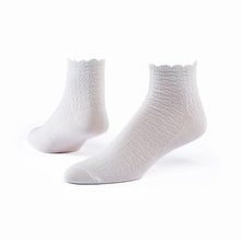 Load image into Gallery viewer, Organic Cotton Socks | Scallop Quarter