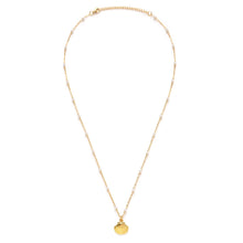 Load image into Gallery viewer, Scallop Shell and Pearl Station Chain Necklace