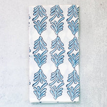 Load image into Gallery viewer, Mended Tea Towel | Palmetto, Uniform Blue & Navy