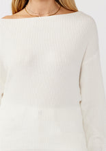Load image into Gallery viewer, Anna Waffle Knit Pullover | Winter White