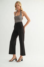 Load image into Gallery viewer, Just Black Denim High Rise Cargo Pocket Wide Leg | Chocolate