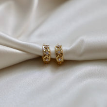 Load image into Gallery viewer, *Back In Stock!* Cz Star Thick Hoops Small