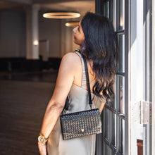 Load image into Gallery viewer, Dimarco Woven Crossbody Bag | Black