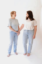 Load image into Gallery viewer, *Just Restocked!* The Mom Crop Tee | Antique White