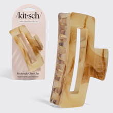 Load image into Gallery viewer, Recycled Plastic Jumbo Open Shape Claw Clip | Chocolate Marble