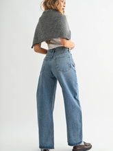 Load image into Gallery viewer, Just Black Denim High Rise Clean Barrel Jean | Medium Wash
