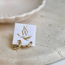 Load image into Gallery viewer, Lace and Textured Hoops | 2 Colors Available