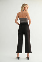 Load image into Gallery viewer, Just Black Denim High Rise Cargo Pocket Wide Leg | Chocolate