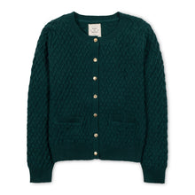 Load image into Gallery viewer, Emerald Herringbone Stitch Cardigan