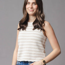 Load image into Gallery viewer, Rockport Stripe Knit Tank