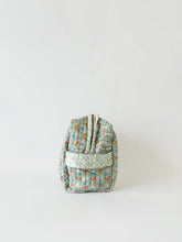 Load image into Gallery viewer, Garland Washbag | Duck Egg Floral Print
