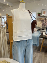 Load image into Gallery viewer, Lark Cotton Sleeveless Top | White