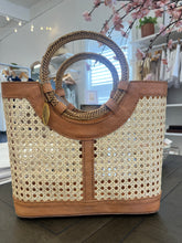 Load image into Gallery viewer, The Marlowe Rattan Tote