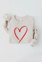 Load image into Gallery viewer, Heart Graphic Sweatshirt | 2 Colors Available