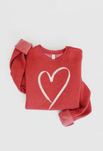 Load image into Gallery viewer, Heart Graphic Sweatshirt | 2 Colors Available