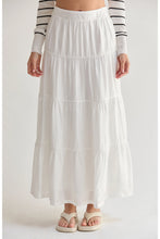 Load image into Gallery viewer, Crescent Tiered Tencel Maxi Skirt