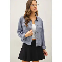 Load image into Gallery viewer, Newport Cropped Jacket | Slate Blue