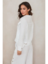 Load image into Gallery viewer, The Tidal Fringe Linen Jacket
