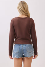 Load image into Gallery viewer, Hearthside Boat Neck Top | Chocolate