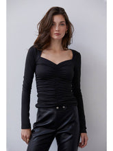 Load image into Gallery viewer, Leilani Sweetheart Ruched Knit Top