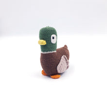 Load image into Gallery viewer, Organic Crochet Mallard Duck