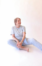 Load image into Gallery viewer, The Mom Crop Tee | Light Blue