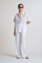Load image into Gallery viewer, Coastal Eyelet Short Sleeve Shirt