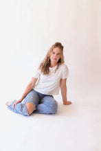 Load image into Gallery viewer, *Just Restocked!* The Mom Crop Tee | Antique White