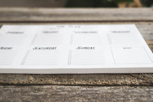 Load image into Gallery viewer, Weekly Planner Notepad